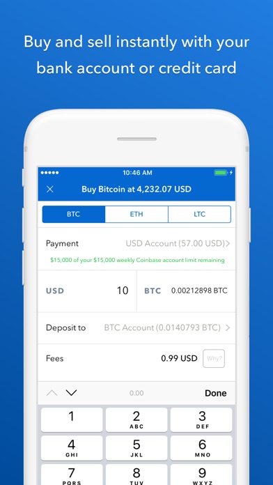 coinbase app design