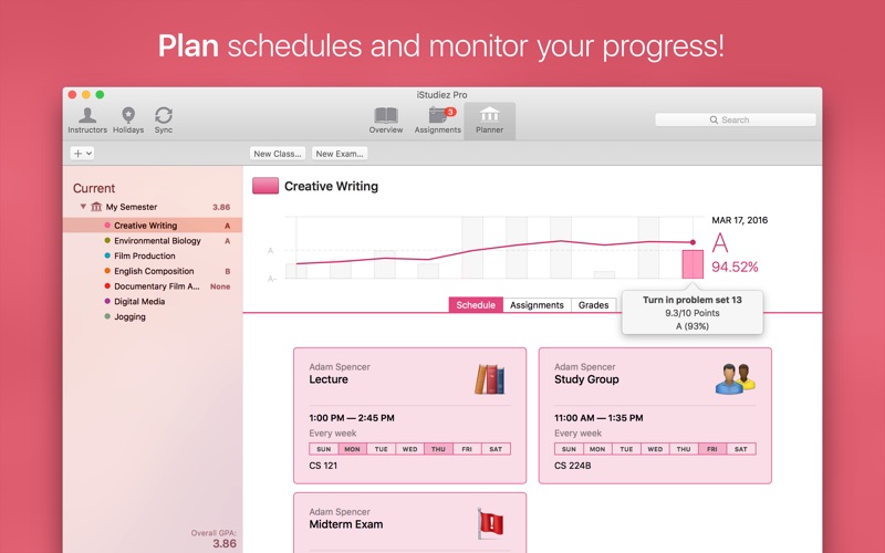 iStudiez Pro – Homework, Schedule, Grades 앱스토어 스크린샷