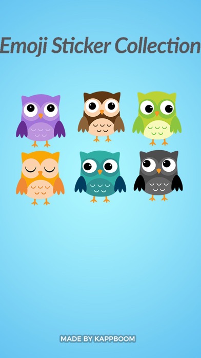 Cute Owl Stickers by Kappboomのおすすめ画像1