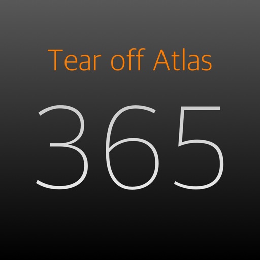 Tear off Atlas -地図グラフィックのカレンダー-