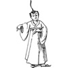 人物三貼紙包