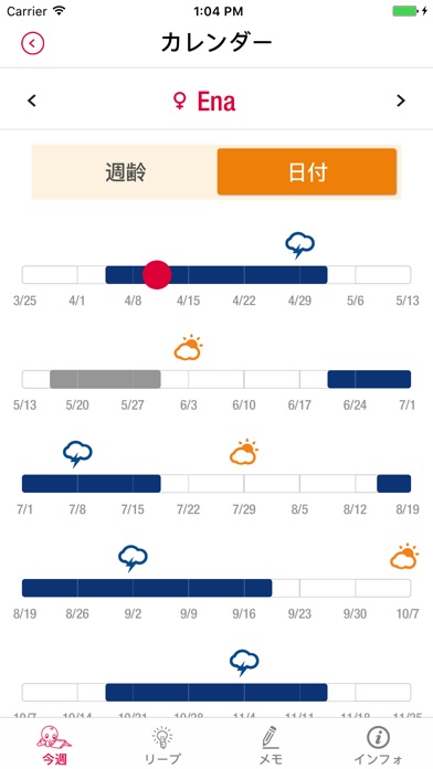 メンタルリープのアプリ:ワンダーウィーク(... screenshot1