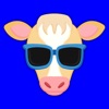Blonde White Cow Emoji Stickers for iMessage