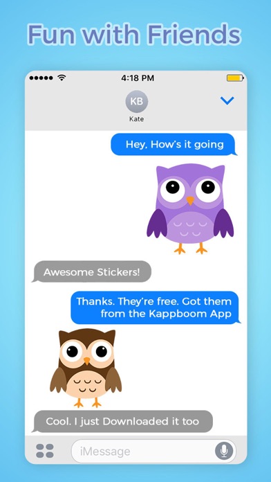 Cute Owl Stickers by Kappboomのおすすめ画像2