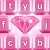 ダイヤモンド キーボードテーマ - 美しいフォント そして 絵文字