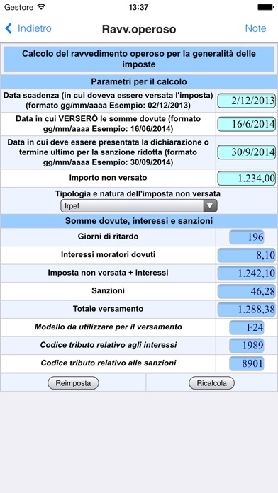 App Shopper: Calcolo Ravvedimento Operoso (Finance)