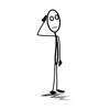 stick man autocollant