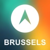 Brussels, Belgium Offline GPS : Car Navigation brussels belgium map 