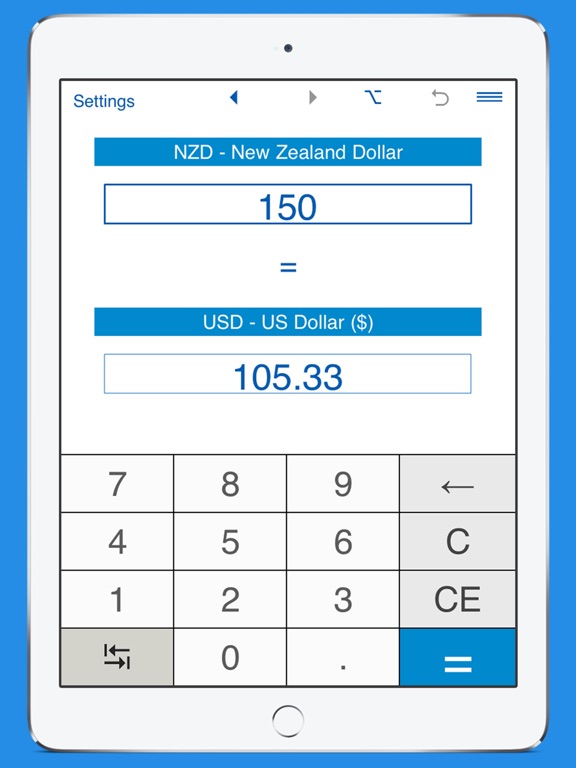 Us Dollar New Zealand Currency Converter By Intemodino Screenshots Ipad