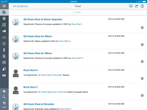 Скриншот из SAP Hybris Cloud for Customer for iPad