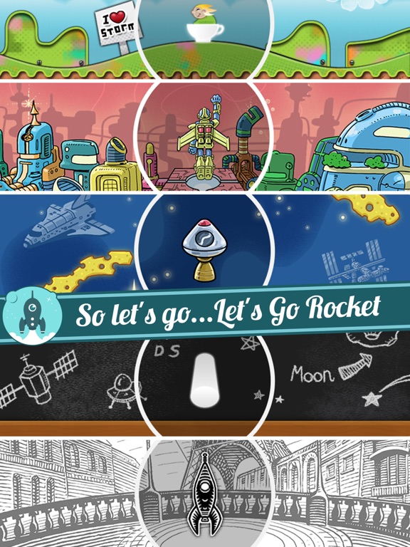 Screenshots of Let's Go Rocket - Ultimate Endless Space Adventure for iPad