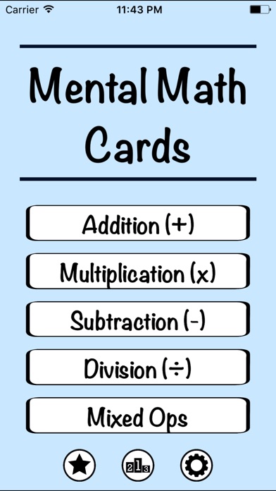 Screenshots of Mental Math Cards - Tips, Fact Practice, & Timed Challenge for iPhone
