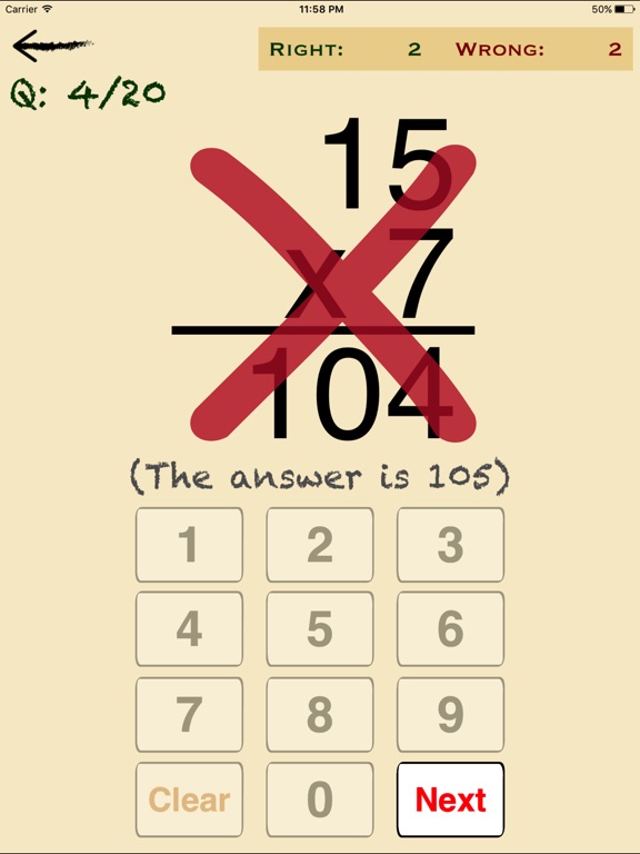 Screenshots of Mental Math Cards - Tips, Fact Practice, & Timed Challenge for iPad