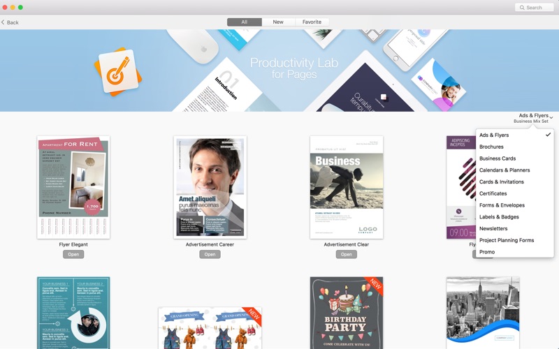 Productivity Lab for Pages - Templates Bundle 앱스토어 스크린샷