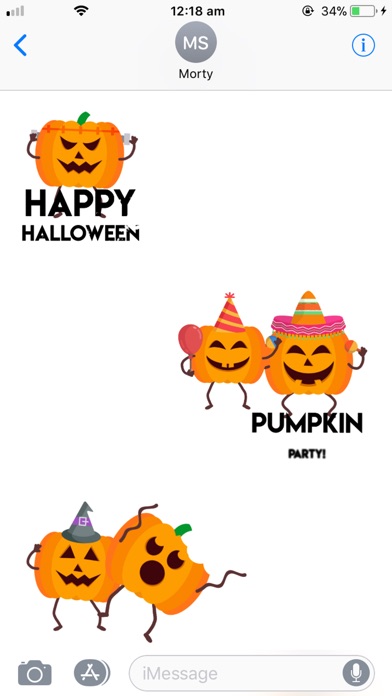Pumpkin Animated Stickers 앱스토어 스크린샷
