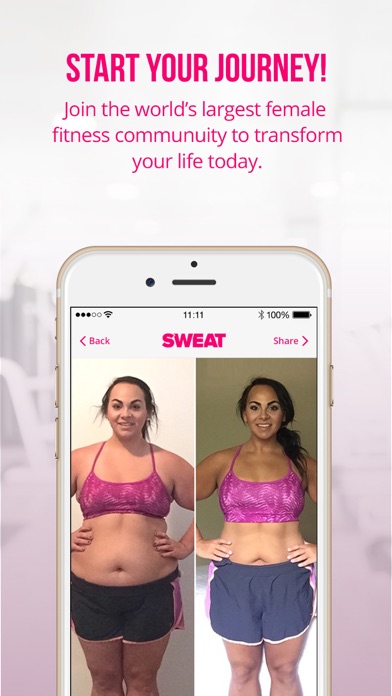 Sweat: Kayla Itsines Fitness  Screenshot