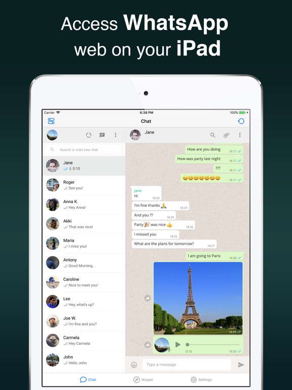 whatsapp for ipad 2