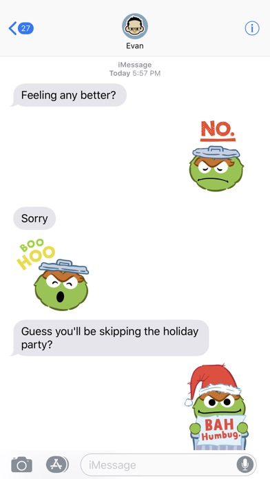 Oscar The Grouch Stickers review screenshots