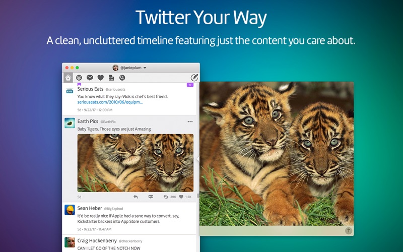 Twitterrific 5 for Twitter 5.4.9 Mac 破解版 - macOS Twitter客户端