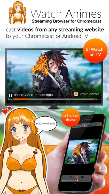 Watch Anime online: Video Cast for Chromecast Browser Streaming by Appsolut  Secure GmbH