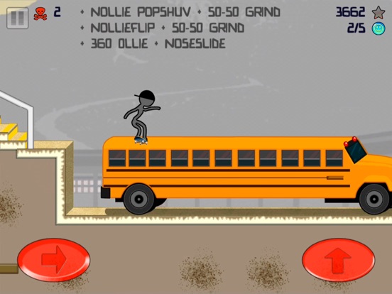 Screenshots of Stickman Skater Free for iPad