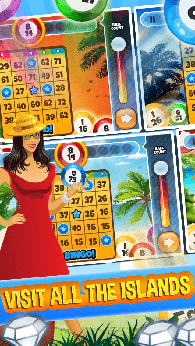 Screenshots of Bingo Bonanza Island - Win The Casino Numbers Game And A Lucky Beach for iPhone
