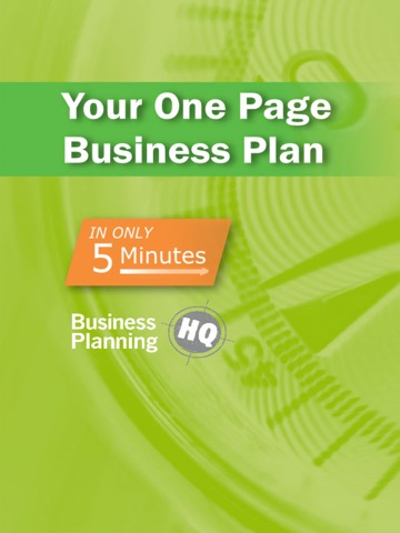 Screenshots of 5Min Business Plan for iPad