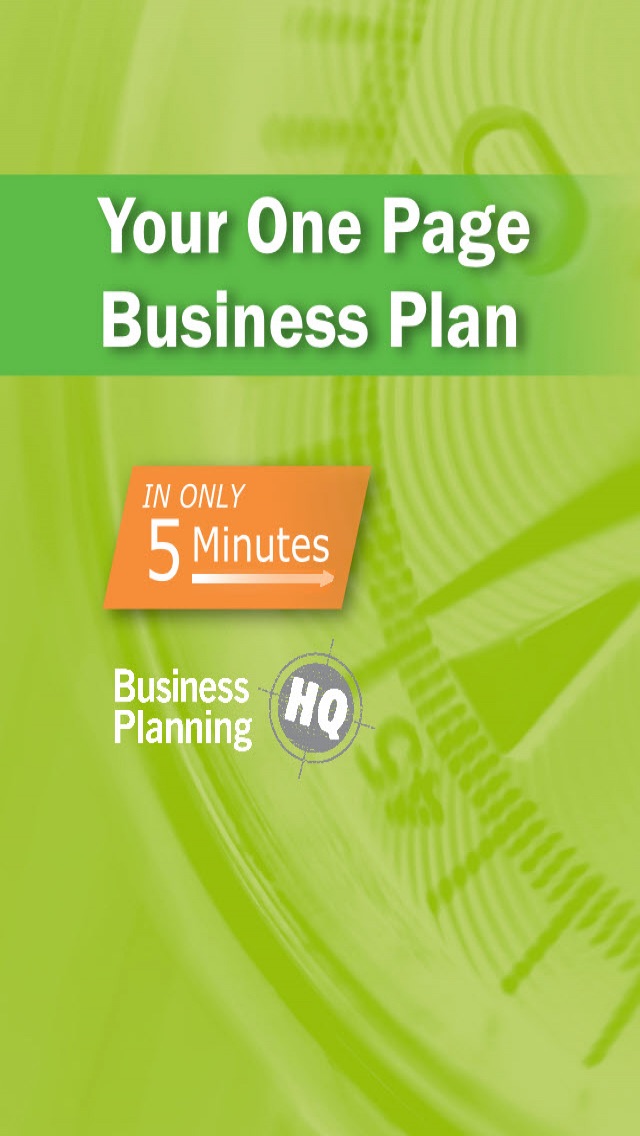 Screenshots of 5Min Business Plan for iPhone