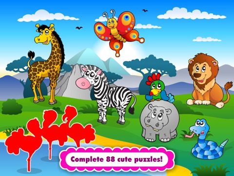 Abby - Animal Preschool Shape Puzzles - First Word HD by 22learn для iPad