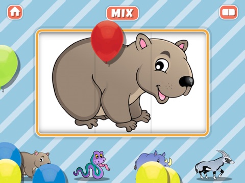 Скачать Animal and Food Mix & Match Puzzle for Kids and Toddlers