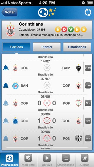 Captura de tela do iPhone 3