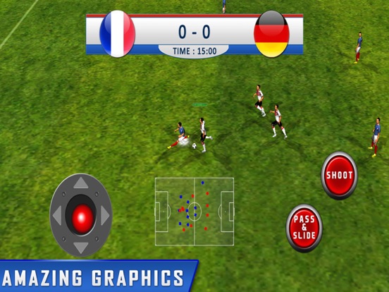 Screenshots of Play real soccer 2016 league cup - Top new free futsal and football games Euro France Germany Italy Spain Edition for iPad