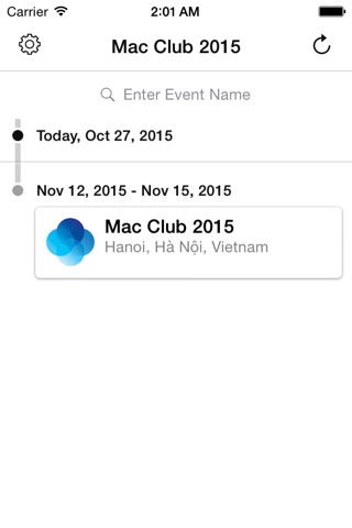 Screenshot of Mac Club 2015