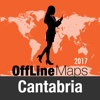 Cantabria Offline Map and Travel Trip Guide cantabria spain map 