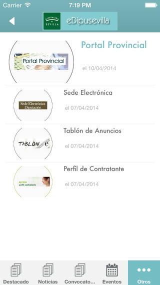 Captura de pantalla del iPhone 2
