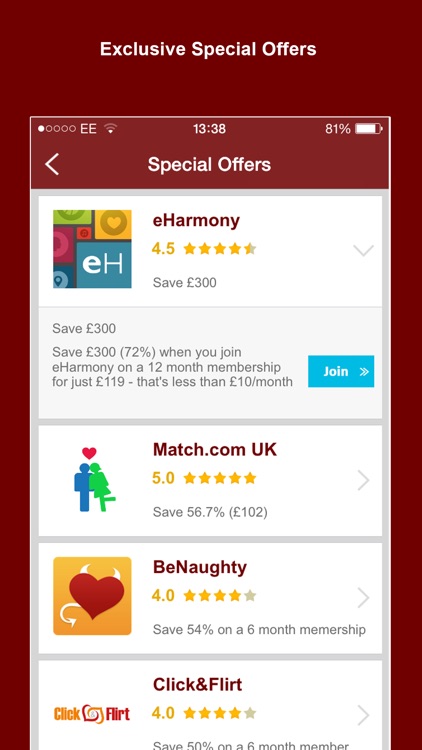 match.com offers