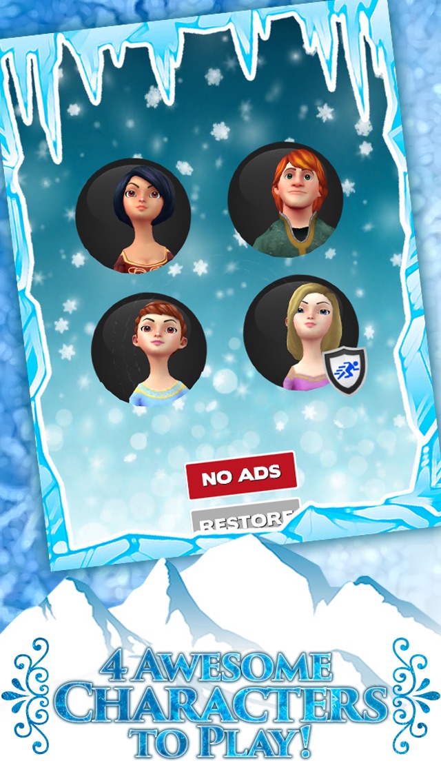 Screenshots of Frozen Princess Run 3D Infinite Runner Game For Girly Girls With New Fun Games FREE for iPhone