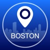 Boston Offline Karte + Stadtführer Navigator, Sehenswürdigkeiten und Verkehr