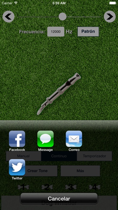 Captura de pantalla del iPhone 5