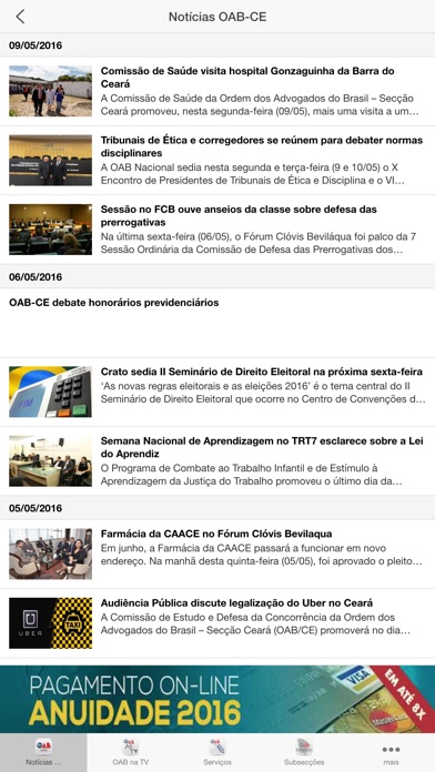 Captura de tela do iPhone 2