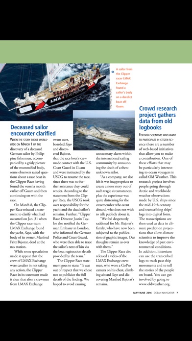 Ocean Navigator Magazine screenshot1