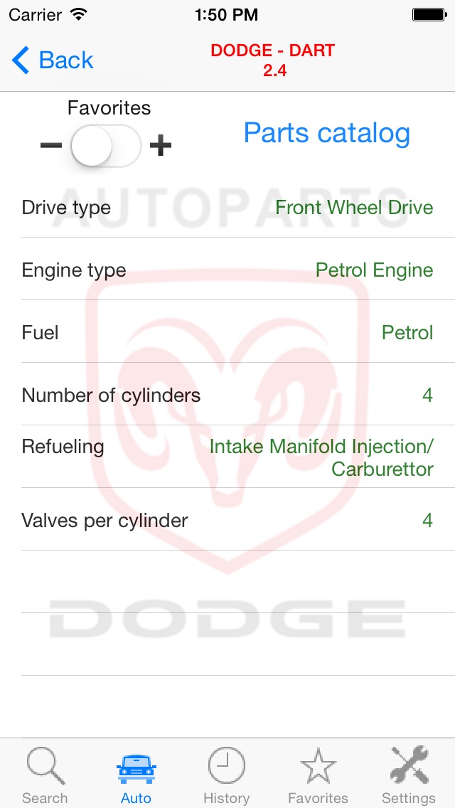 Autoparts for Dodge screenshot1