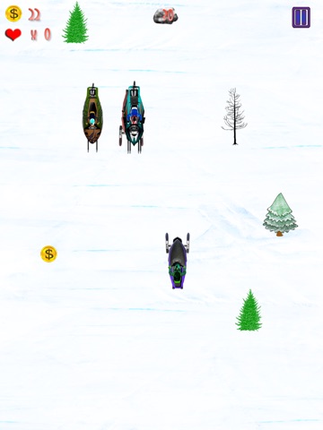 スノーモービル寒い冬の山のレース：無限の雪ラン - 無料版のおすすめ画像4