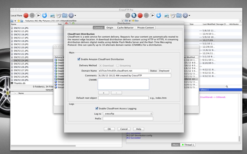 crossftp pro folder