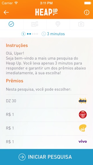 Captura de tela do iPhone 3