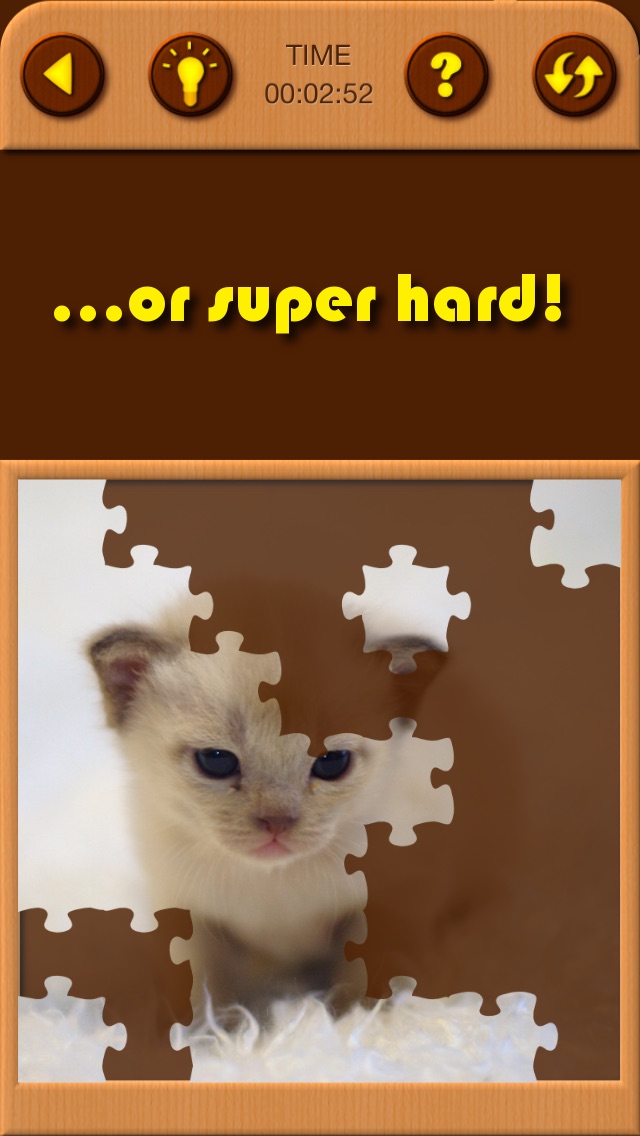 Screenshots of Cat Kitten Kitty Pet Baby Animal JIgsaw Puzzle Games for Girls who love educational memory learning puzzles for kids and toddlers for iPhone