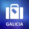 Galicia, Spain Detailed Offline Map map of galicia poland 