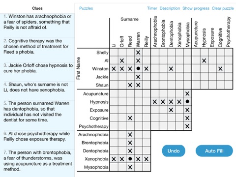 LogiGrid Logic Problem Puzzles on the App Store