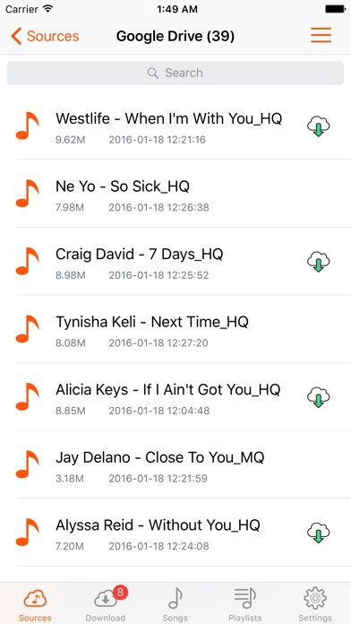 How to download songs from google drive to iphone