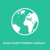 Baden-Wuerttemberg Germany Offline Map : For Travel baden germany birth records 